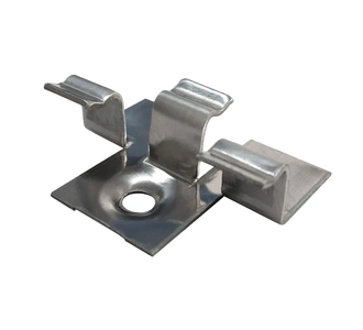 Крепеж промежуточный № 9 для каркаса из металлопрофиля и лаги ДПК (упак / 100 шт)