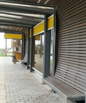 Остановки общественного транспорта из террасной доски