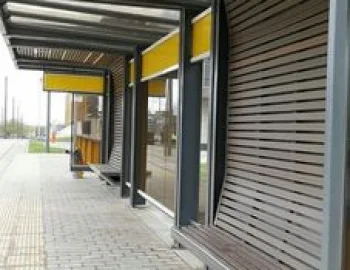 Остановки общественного транспорта из террасной доски