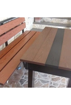 Мебель для загородного дома из древесно-полимерного композита