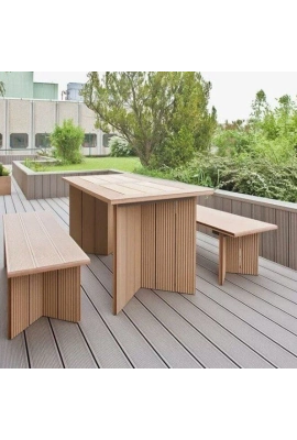 Мебель из ДПК на нашей террасе