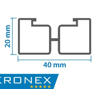 Лага алюминиевая опорная KRONEX ALM-0016 40*20*3000 0