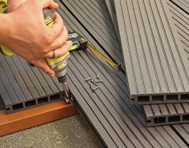 монтаж террасной доски дпк