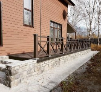 Ограждения из ДПК для террасы Бастион купить в Минске 14