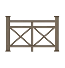 Ограждения из ДПК для террасы Бастион купить в Минске