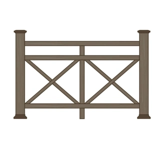 Ограждения из ДПК для террасы Бастион купить в Минске