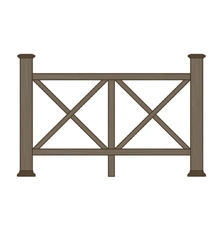 Ограждения из ДПК для террасы Эдинбург купить в Минске