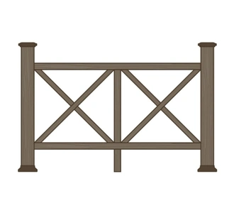 Ограждения из ДПК для террасы Эдинбург купить в Минске