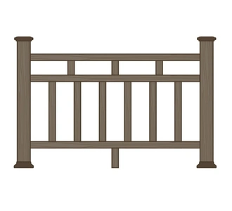 Ограждения из ДПК для террасы Грид купить в Минске