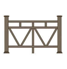 Ограждения из ДПК для террасы Вектор купить в Минске