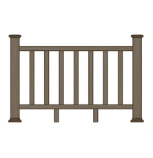 Ограждения из ДПК для террасы Раглан купить в Минске