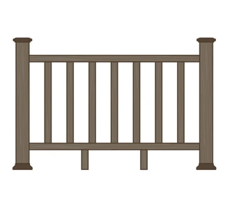 Ограждения из ДПК для террасы Раглан купить в Минске