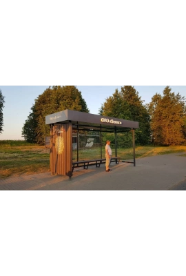 Остановка в г.Могилев. Использовался Брус Некст брашированный 35*70  Работа ООО 