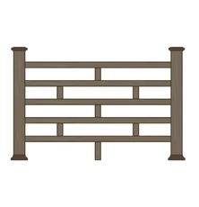 Ограждение из древесно-полимерного композита Брик купить в Минске